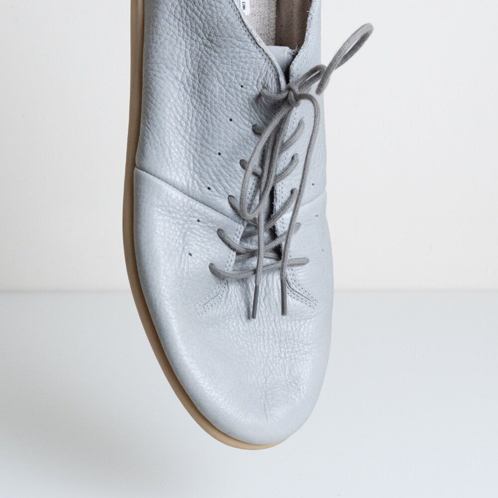 Geox Respira Leather Sneakers Gray Comfort Minimalist Casual Shoes - Picture 9 of 16